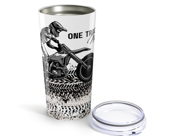 Benutzerdefinierte Dirtbike Tumber Motocross Geschenk für ihn, Dirt Bike Kaffeetasse Geschenk für Papa Motocross Becher für Freund personalisierte Tasse für Sohn