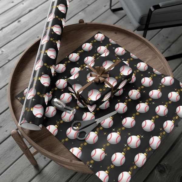 Baseball Wrapping Paper Etsy