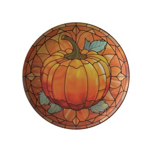 Platos de calabaza de plástico polímero ThermoSaf, decoración de calabaza, plato de Acción de Gracias de otoño, decoración de cocina de otoño, vajilla de otoño, regalo de otoño, cocina navideña imagen 8