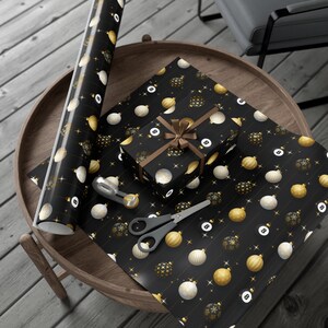 Billiards Christmas Wrapping Paper, Christmas Wrapping Paper In Rolls Holiday Gift Wrap For Pool Player Gift Sport Gift Wrapping Paper Roll