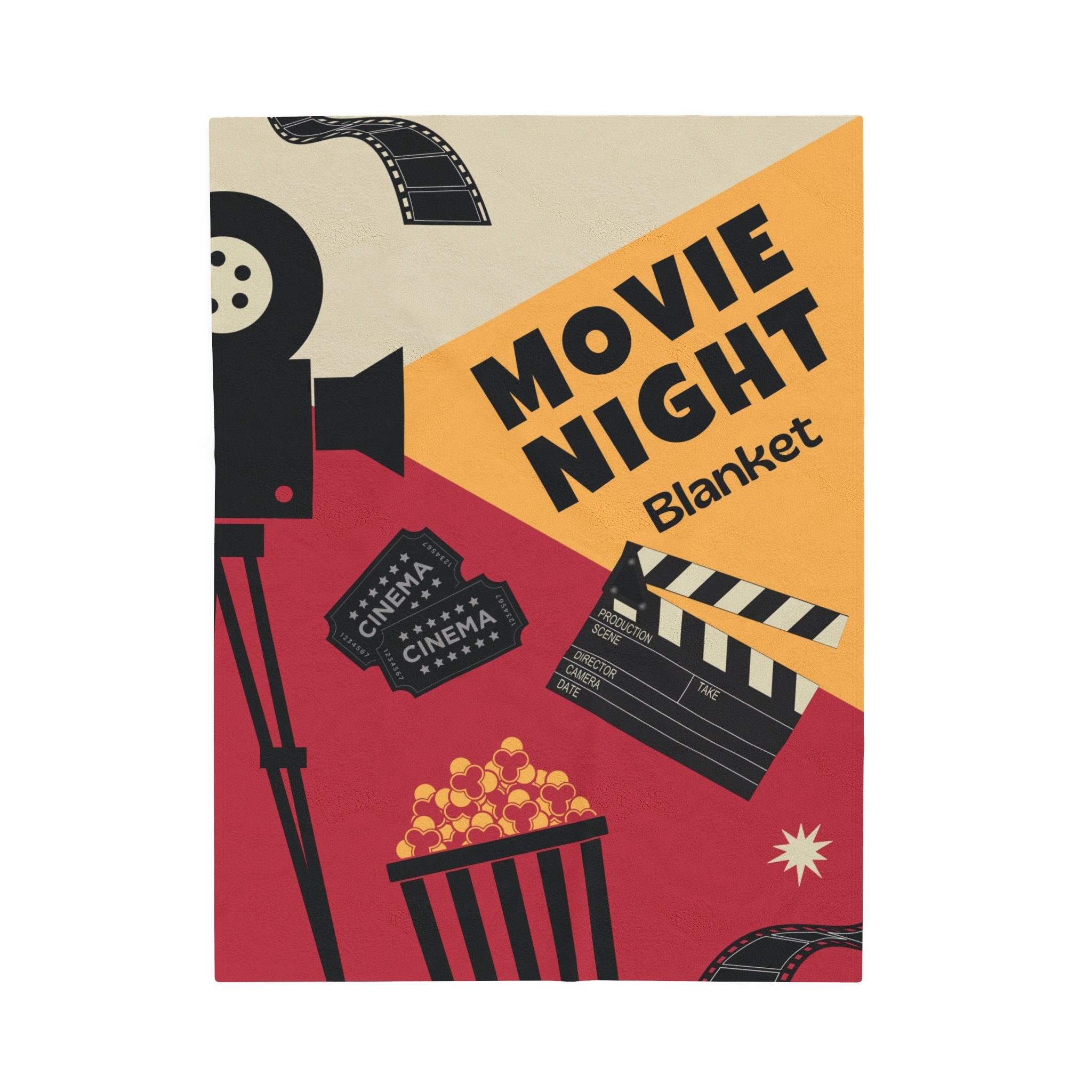 Throw Blanket Movie Night fur main image 1