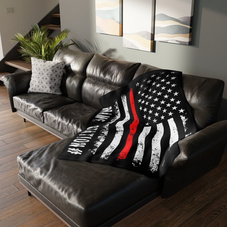 Fireman Throw Fire Academy Graduation Flag Blanket, Personalized Firefighter Gift for ...