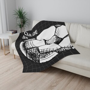 Custom Soccer Blanket Personalized Soccer Ball Blanket, Soccer Birthday Gift Personalized Soccer Team Gift Custom Blanket Sports Gifts