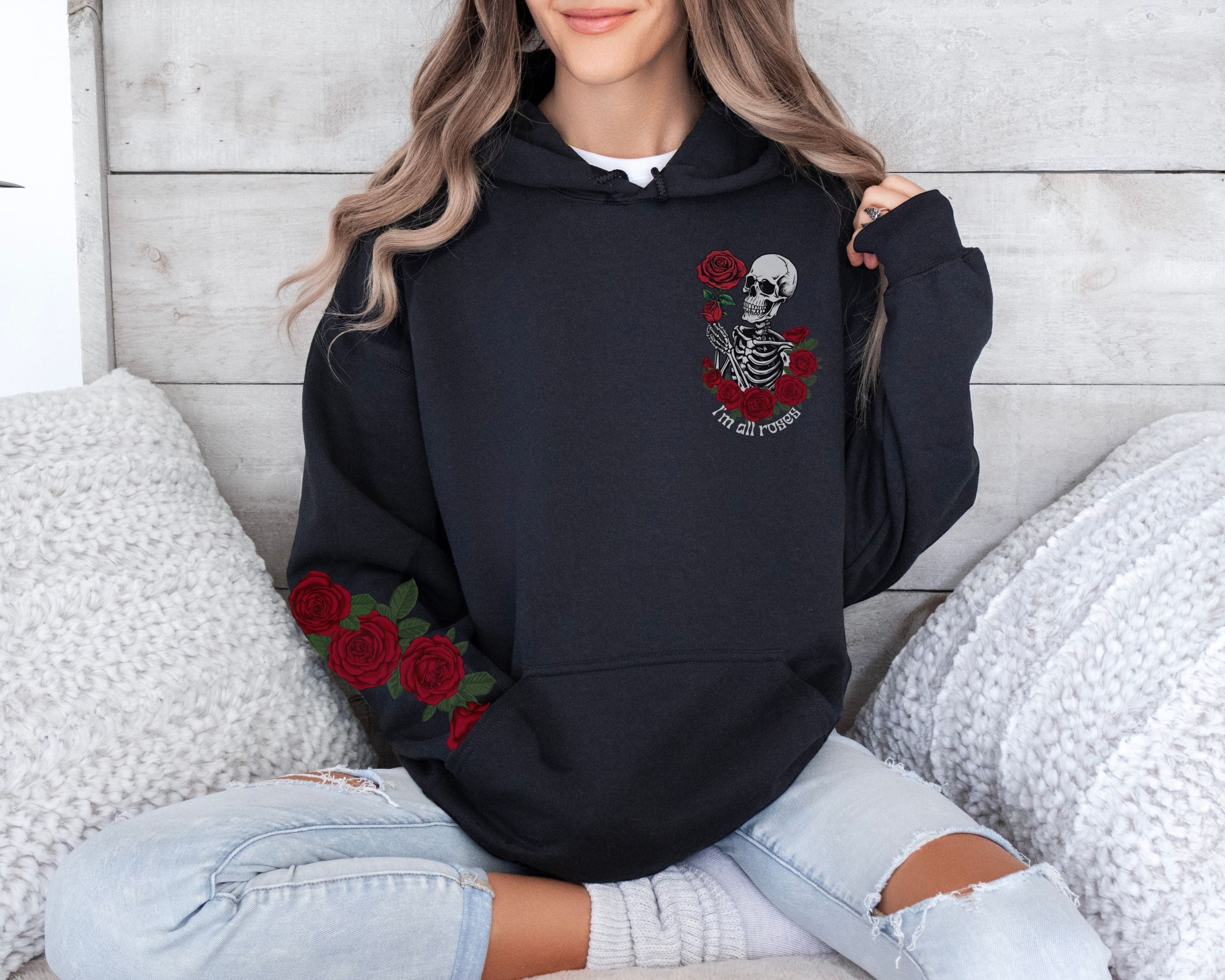 Rose Hoodie Etsy UK