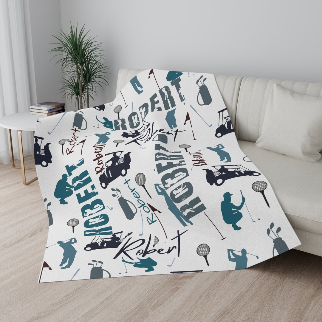 Funny Golfer Custom Blanket, Golf Blanket, Gift For Golfers, Golf Gift Ideas