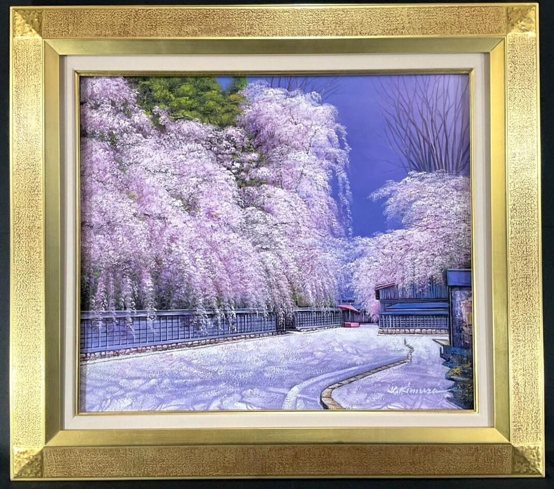 木村幸雄によるオリジナル油絵「角館の桜」 - Etsy 日本