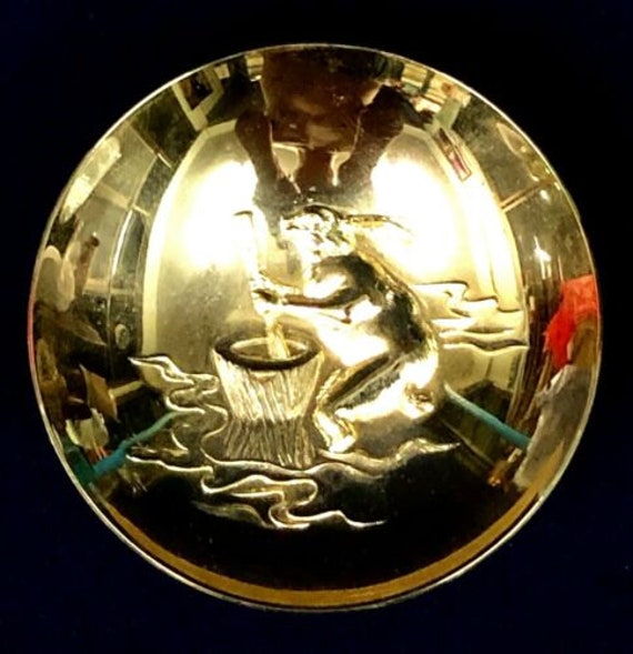 Vintage Japanese 24K Gold-plated Sake Cup – Zodiac Rabbit