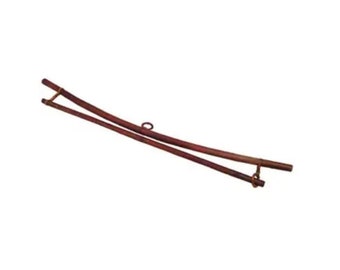 Smoked Bamboo Obi Hanger, Tapestry Hanger, Textile Hanger, Ikat Hangers Up To 19", 23",  30" or 36" Pagoda Style