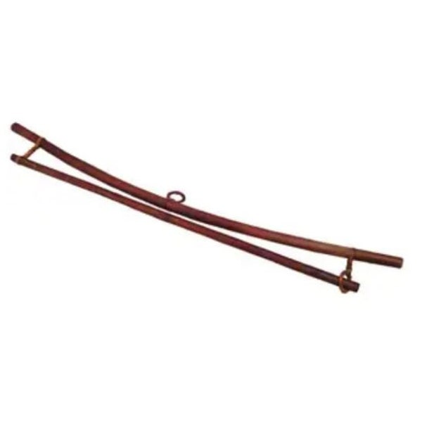 Smoked Bamboo Obi Hanger, Tapestry Hanger, Textile Hanger, Ikat Hangers Up To 19", 23",  30" or 36" Pagoda Style