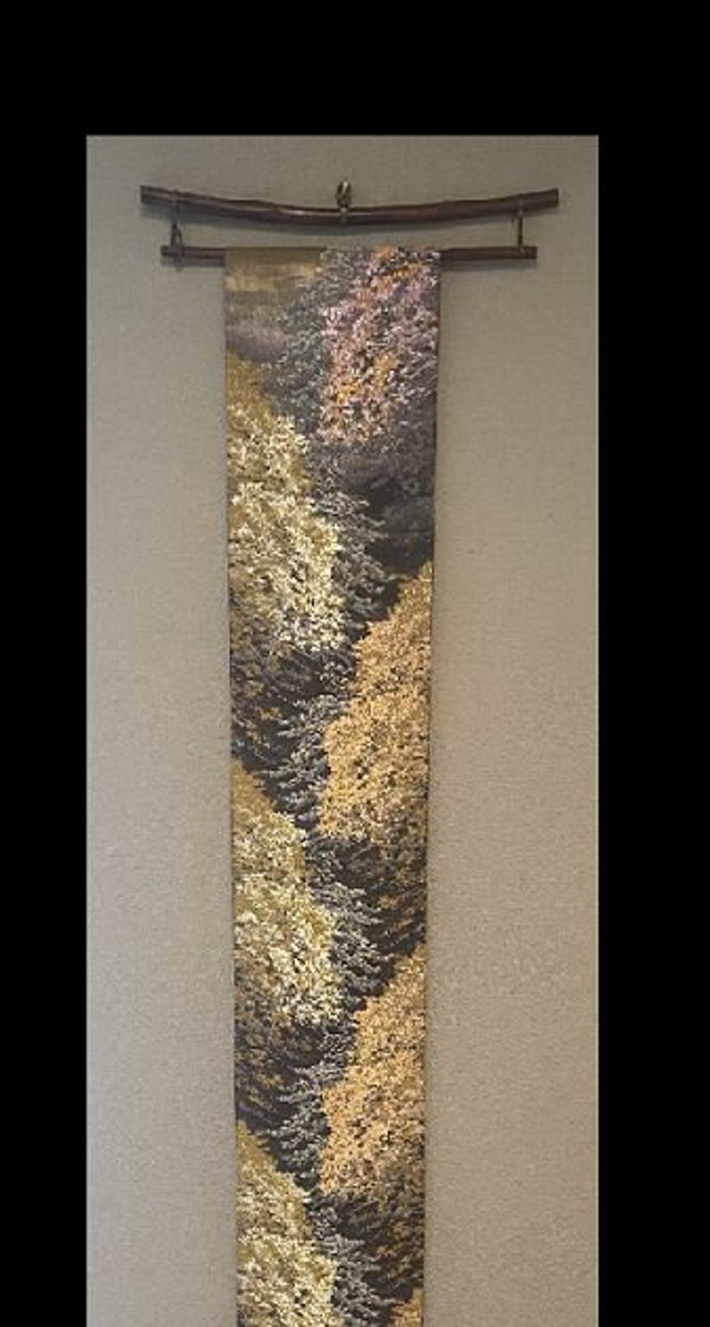 Smoked Bamboo Obi Hanger Tapestry Hanger Textile Hanger Etsy Australia