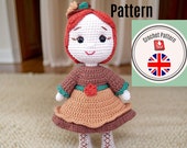 Crochet Amigurumi Doll Pattern, Removable Clothes (PDF Pattern)