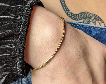 Snake Chain Bracelet - 14k Gold