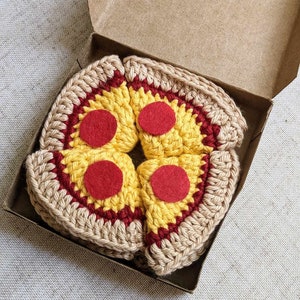6. Mini Pizza Coasters Genuine Chef Fred Graphics Pizza Box 