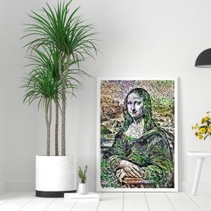 Mona Lisa Digital Wall Art