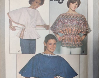 1970s Vintage Simplicity 8470 Sewing Pattern Misses Top