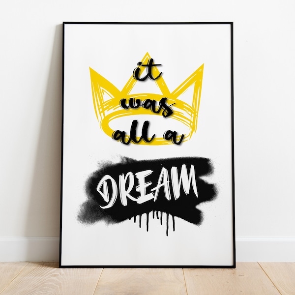 Rap Lyrics Wall Art Etsy