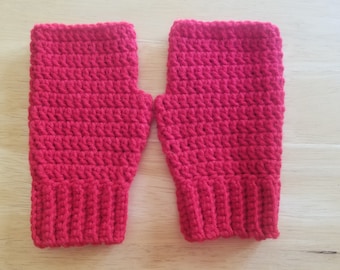 Crochet Fingerless Gloves/Hand Warmers - Pre made