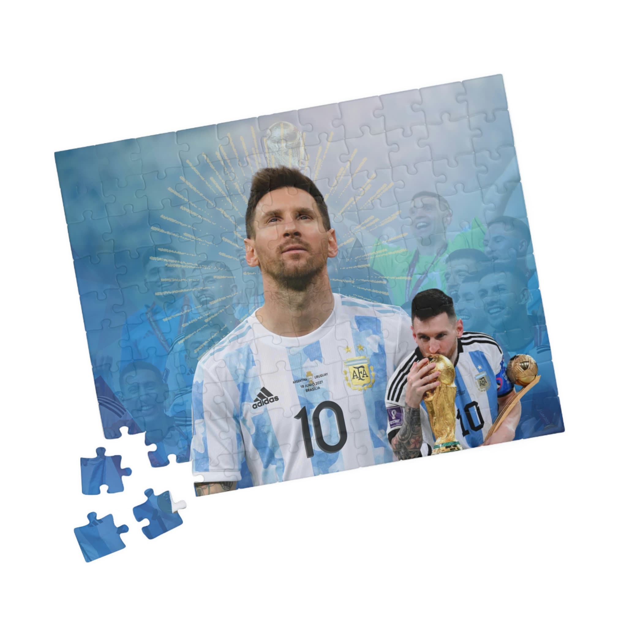 Lionel Messi Champion of the World Puzzle Soccer Puzzles Argentina