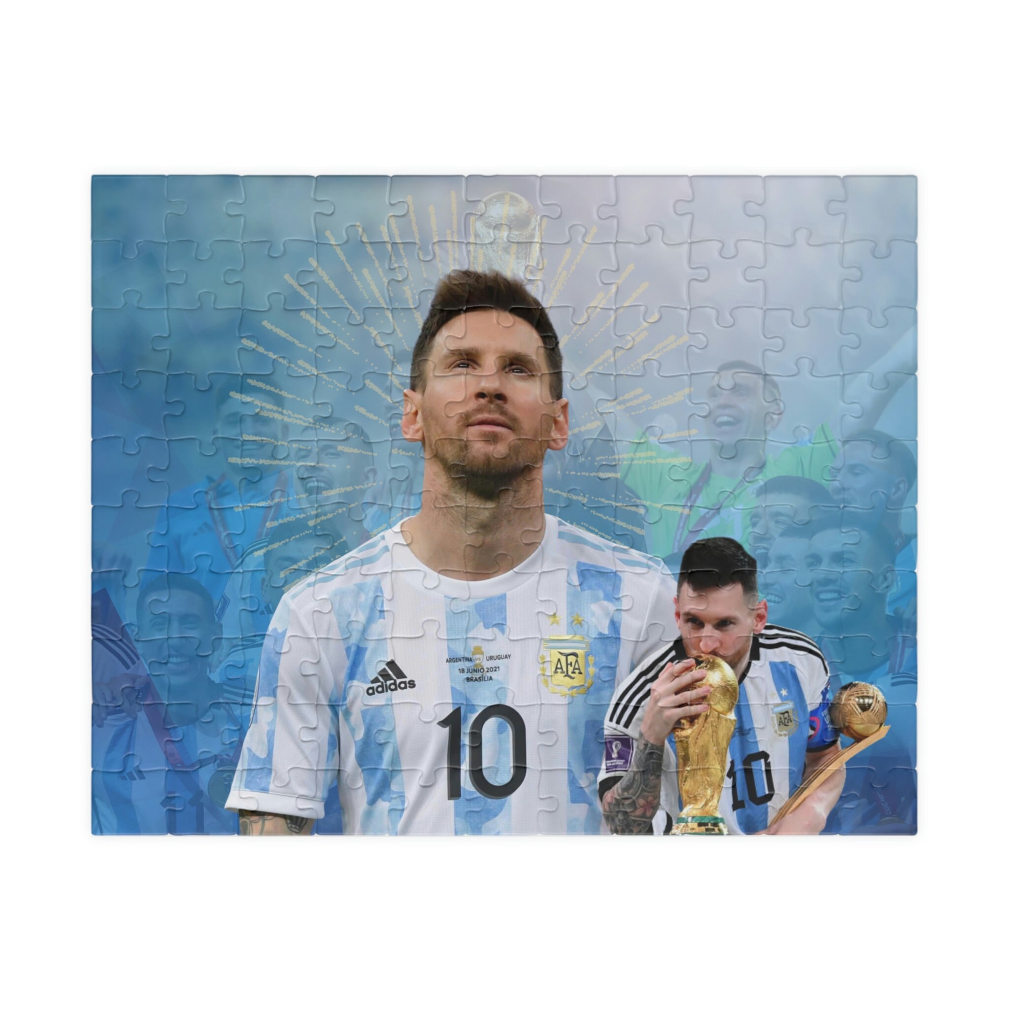 Lionel Messi Champion of the World Puzzle Soccer Puzzles Argentina