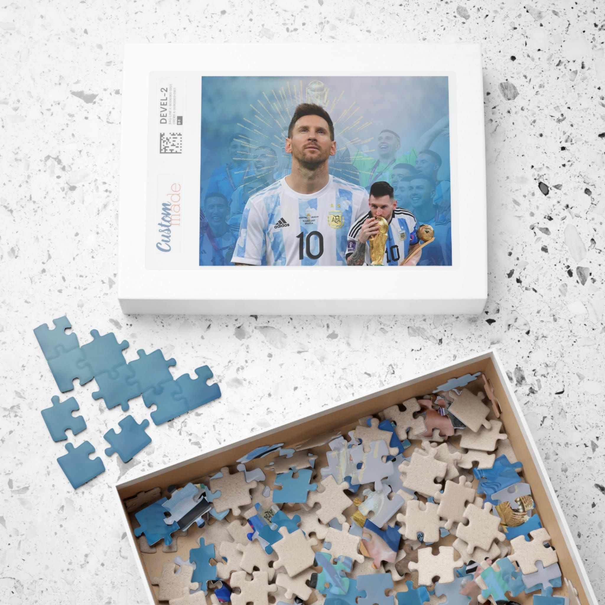 Lionel Messi Champion of the World Puzzle Soccer Puzzles Argentina