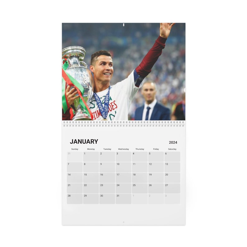 Cristiano Ronaldo Calendar 2024, Cristiano 2024 Calendar Etsy