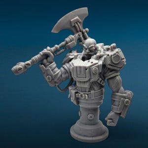 3D Resin Figurine Unpainted | Harold the Executioner Bust | Fan Art | Fantasy Figurine | Hobby Painting