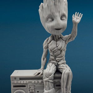 3D Resin Figurine Unpainted | Groot | Fan Art | Fantasy Figurine | Hobby Painting
