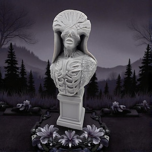 3D Resin Figurine Unpainted | Angel of Death Bust | Hellboy | Fan Art | Fantasy Figurine | Hobby Painting