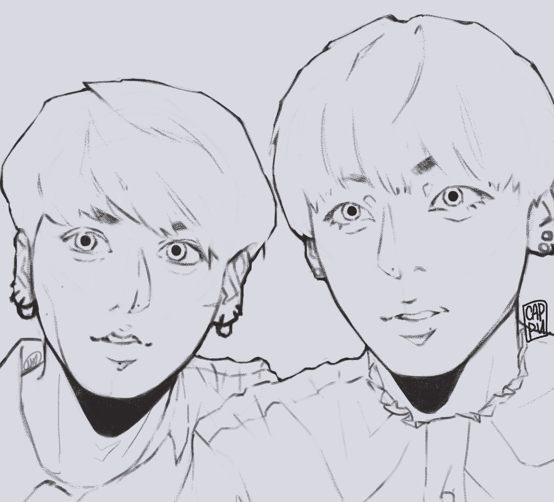 Bust Character Drawing DIGITAL NOT PHYSICAL Etsy