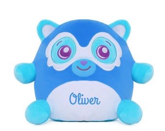 Personalized Plush Animals - Dream Beams - Gifts for Kids - Roman the Raccoon - Glow in the Dark!