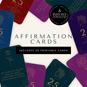 25 cartes d'affirmation imprimables, femmes chrétiennes, propriétaires d'entreprise, entrepreneurs, téléchargement numérique, pdf imprimable