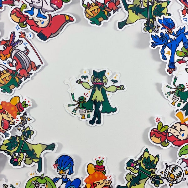 Meowscarada x Spidops Sticker