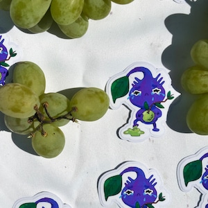Purple Pikmin Grape Sticker