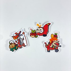 Fire Type Evolution Trio Sticker Pack