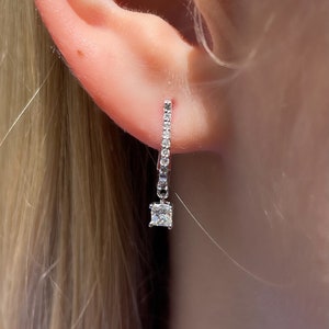 Natural Diamond 14K Gold Earrings