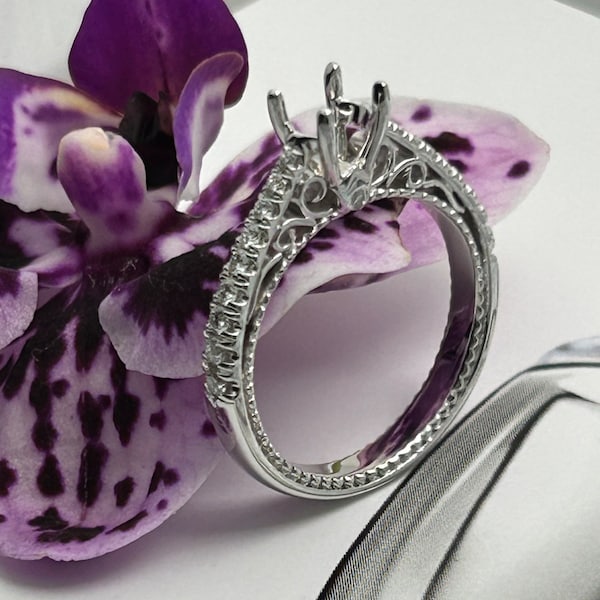 Engagement Rings Without Center Stone Etsy