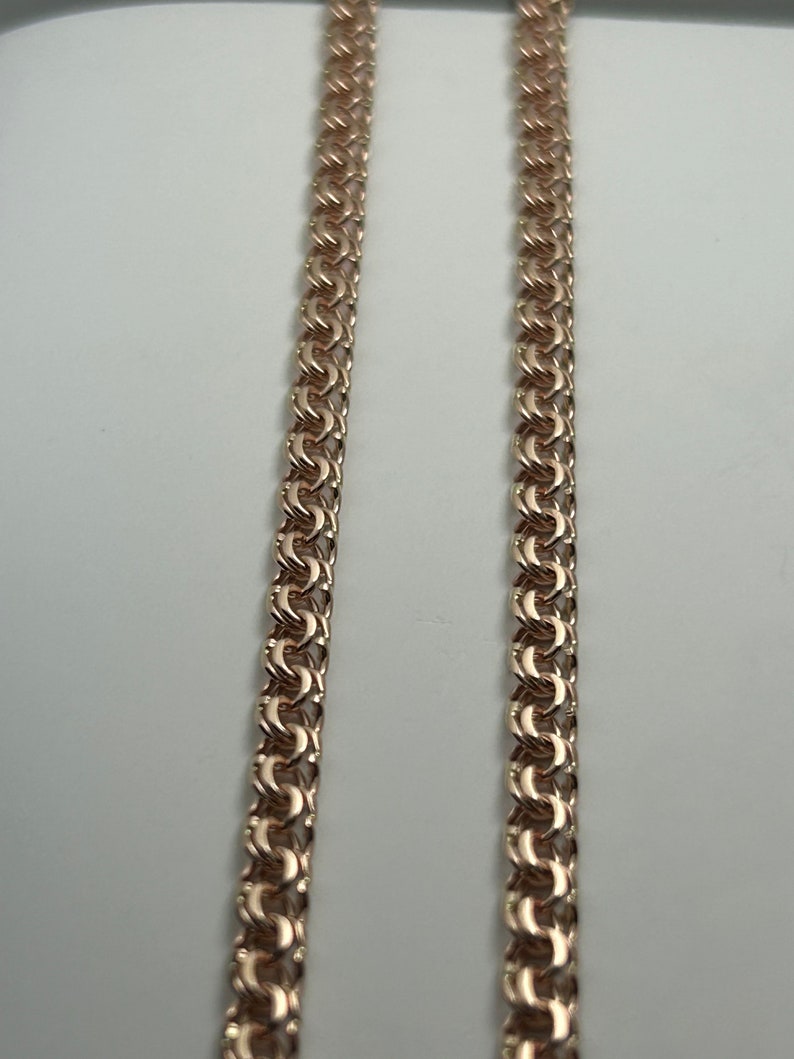 Handmade Bismarck Garibaldi Chain 14k or 18k Solid Gold. - Etsy