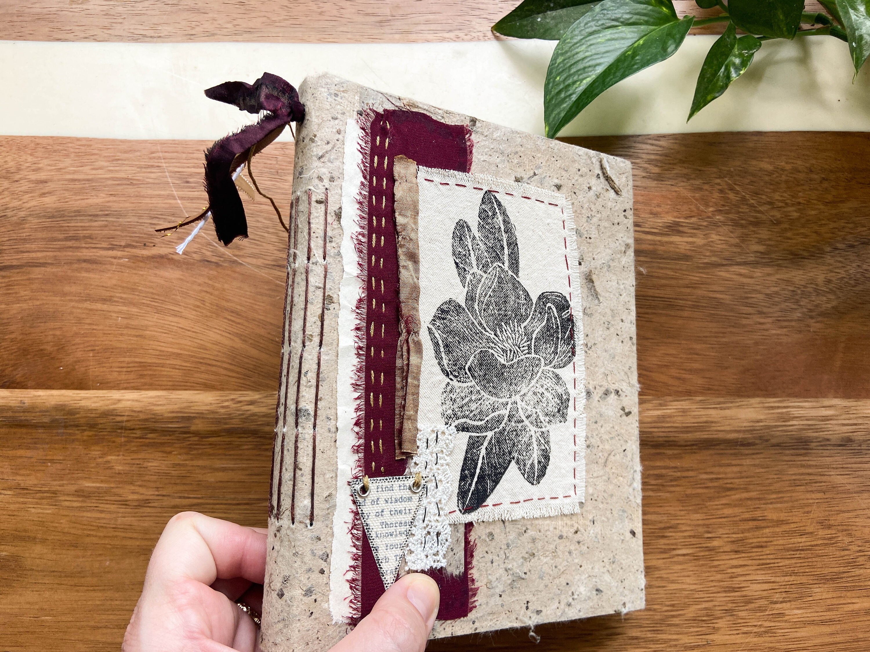 メーカー直売所 Handmade Hardcover Junk Journal - 6.5 クラフト・布製品