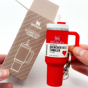 Tiny tumbler Taupe Keychain Tiny tumbler Taupe Keychain