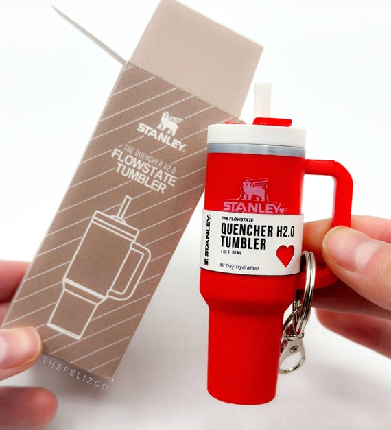 Tiny tumbler Taupe Keychain Tiny tumbler Taupe Keychain