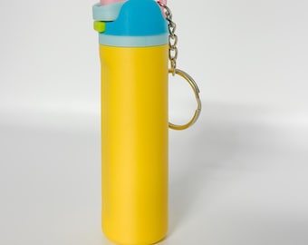 Porte-clés personnalisé porte-baume à lèvres Owala, breloque style bouteille d'eau, accessoire de sac, cadeau de voyage, cadeaux amusants pour les enseignants pour la fête des mères