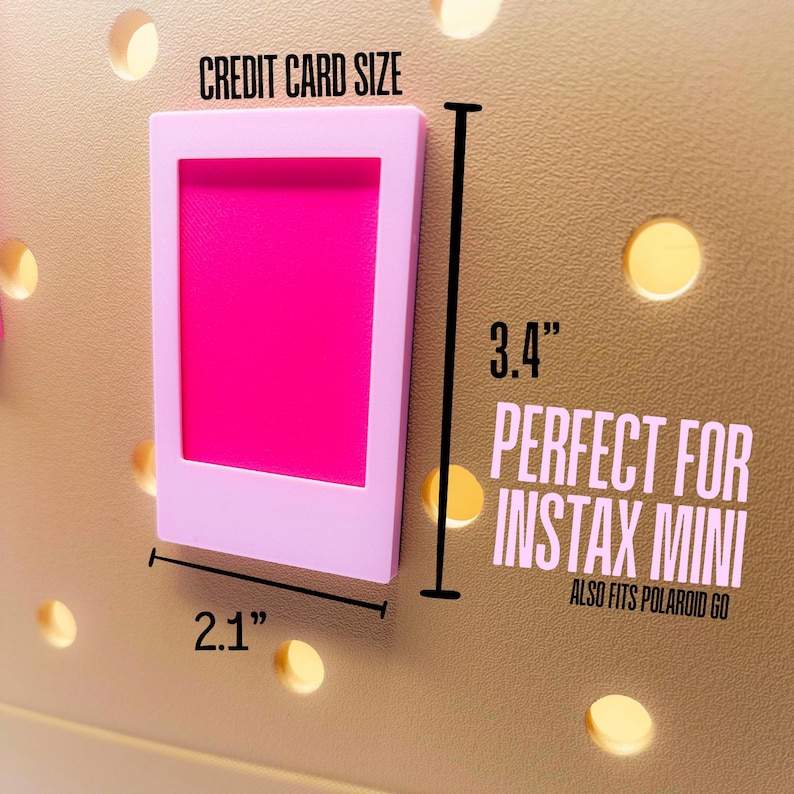 Instax Mini fotohållare väska berlock | Bogg väska berlock | Direkt fotoram | Presentminne bild 3