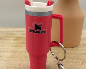 1:6 Miniature Stanley Keychain Fidget 3D Printed 