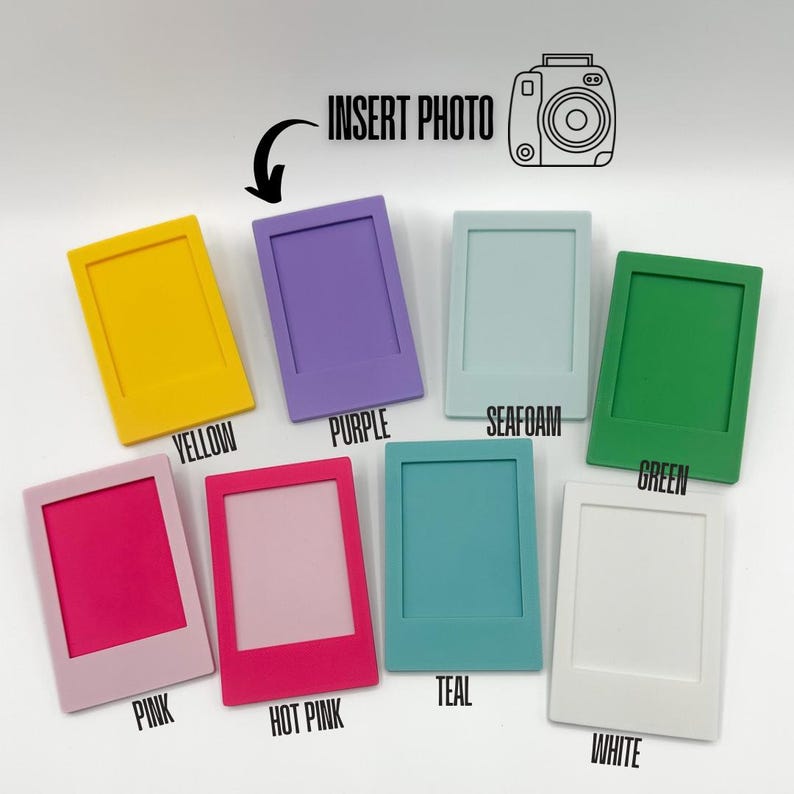 Instax Mini fotohållare väska berlock | Bogg väska berlock | Direkt fotoram | Presentminne bild 2