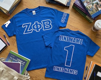 Zeta Phi Beta Custom Line Shirt