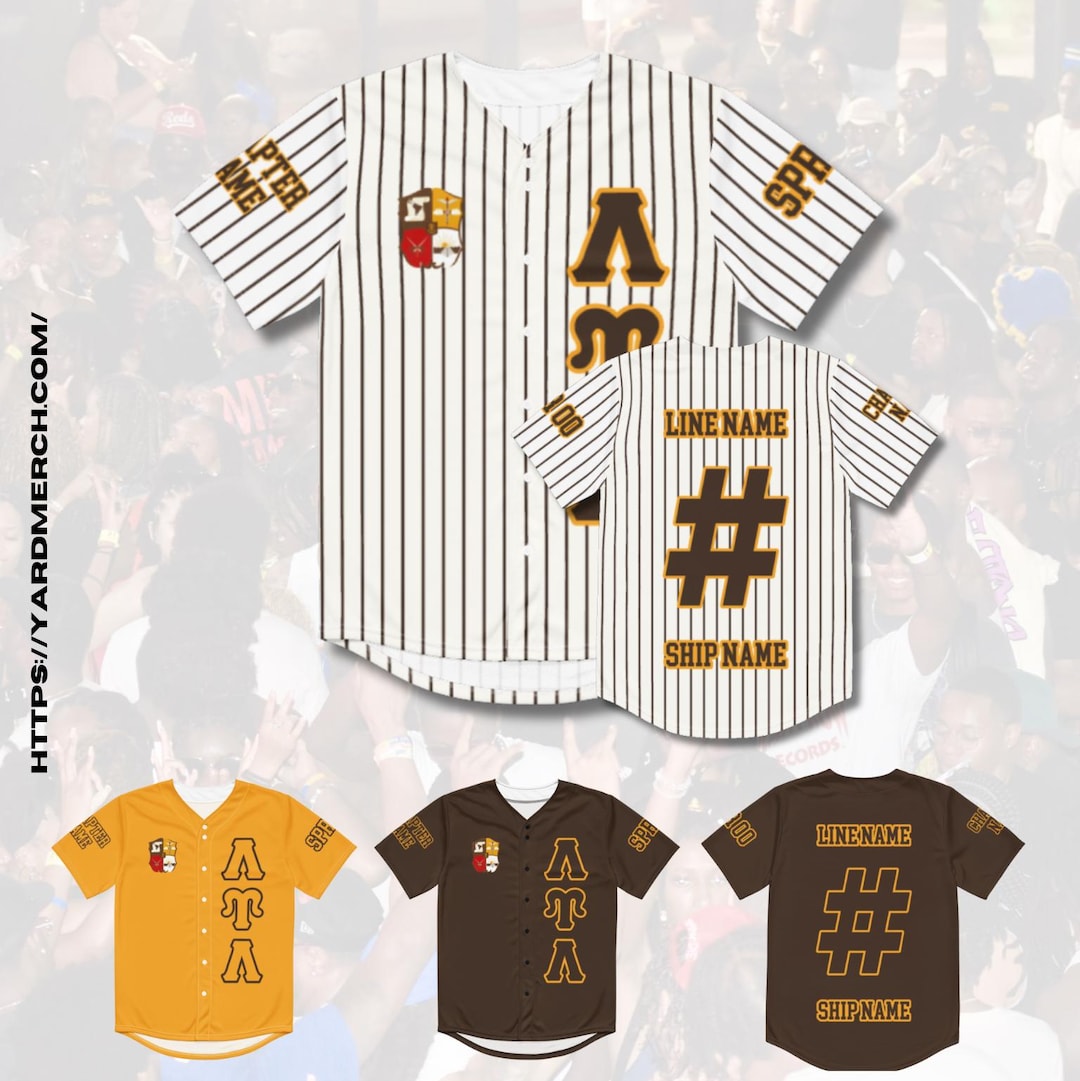 Lambda Upsilon Lambda Sublimated Baseball Jersey – Personalized Greek ...