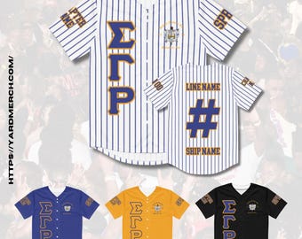 Sigma Gamma Rho Sublimated Baseball Jersey – Personalized Greek Apparel for Sorority Pride
