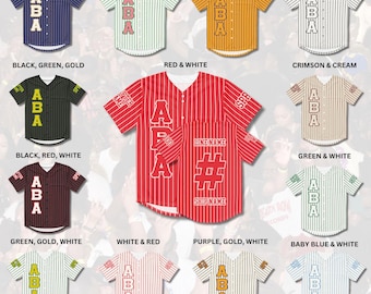 Custom Fraternity and Sorority Baseball Jersey – Greek Letters, Colors & Personalized Style!