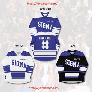 Phi Beta Sigma カスタム ホッケー ジャージ – ギリシャ フラタニティ アパレル