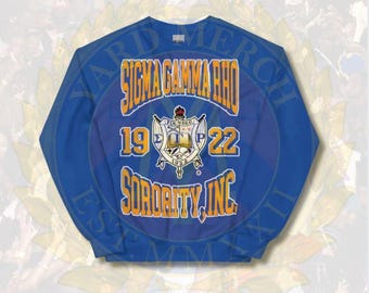 Sigma Gamma Rho Royal Blue Screen-Printed Sweatshirt – Premium Sorority Apparel